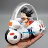 Action-Spielzeugfiguren, 21,5 cm, Z-Kapsel, Son Goku, Motorrad, Anime-Figuren, PVC-Actionfiguren, Spielzeug für Kinder, Sammler, Super-Saiyajin-Puppe