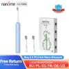 NANDME ELECTRAL FURTHRUSH ULTRASONIC NX7000 IPX7 مقاوم للماء فرشاة الأسنان الذكية 365 يومًا من وضع التحمل 15x وضع التنظيف 240301