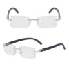 Luxuriöse Diamant-Damen-Sonnenbrille für Herren, klassische Mode, rahmenlose Sonnenbrille, beliebte Retro-Outdoor-Sonnenbrille mit UV-Schutz 400