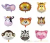 Mélange de ballons en aluminium d'animaux, Safari dans la Jungle, ballons de dessin animé Double face pour enfants, thème de Zoo, décoration de fête d'anniversaire, fourniture 3239059