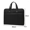 BROCKASER MEN PRORECASE Bag Oxford Business Handbag Manlig stor kapacitet Kontor Dokument Fil Portable Laptop Computer Case