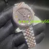 2023 Luxury customized automatic VVS D Moissanite belt strap sparkling mens and womens watch