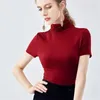 Blouses pour femmes mode tricot modal coton tops plus taille femme décontractée élégante col roulé slim de base blouse blusa sexi mujer 5xl