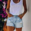 Hot Selling Summer tryckt 2021 denimshorts för kvinnor