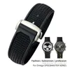 2024 Nouveaux bracelets de montre 20 mm 21 mm 22 mm Bracelet de montre en caoutchouc et silicone de haute qualité adapté au bracelet de montre Omega Speedmaster Déploiement en acier inoxydable