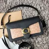 Coache lyxdesigner tabby väska underarm med axelband kvinnliga handväska satchel klassisk klaff pochette väska stad tote mens koppling handväska läder crossbody väskor