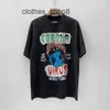 Projektant T koszule męskie swetry galeria Hip Hop High Street Brand GD Casual Loose Print Okoła szyja T-shirt Men 79a 0bhv