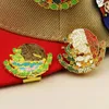 Spille Spilla in metallo smaltato messicano Moda retrò Aquila Vernice da forno Accessori per abbigliamento Spille per cappelli dell'epoca Unisex