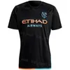 2024-2025 FC Soccer New York City Jersey 10 RODRIGUEZ 9 BAKRAR 55 PARKS 6 SANDS 22 OTOLE 43 MAGNO 21 JASSON Kits de chemise de football Uniforme équipe noire pour les fans de sport