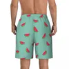 Men's Shorts Summer Gym Man Watermelon Print Running Surf Fashion Printed Beach Classic Breathable Trunks Plus Size