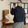 Yujie – vêtements de travail pour femmes, manteau ample américain d'extérieur, nouveau Style, début d'automne, fin, jaune lait noir, Rush Tfu8