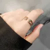 Посеребренное анти-непоседа с регулируемым отверстием из бисера для женского кольца для вращения пальцев