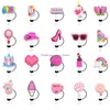 Drinking Sts Girls Sweet Heart Sile St Toppers Accessories Er Charms Reusable Splash Proof Dust Plug Decorative 8Mm/10Mm Drop Delivery Otinq