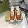 Designer Casual Shoes Platform Women Leather Low Top Sneakers Rubber Screener Sole Men Trainers Size 34-46