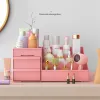 Bins Desk Makeup Organizer för stor kapacitet Kosmetisk förvaringslåda Organisator Desktop smycken nagellack makeup -lådan behållare