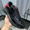 Designerskor Mens Americas Cup Sneaker Black Red Patent Leather Low Top Sneakers Leather Trainer Patent Flat Black Blue Mesh Nylon Casual Shoes With Box