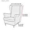 Chair Covers Polar Fleece Sofa Slipcover with Seat Cushion Cover Sloping Anti-dirty Armchair Sofa Covers Arm Wing Back Chair Covers Elastic L240315