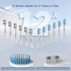 NANDME NX8000 SMART SONIC Electric Tandborste Deep Cleaning Tooth Brush IPX7 Vattentät mikrovibration Deep Cleaning Whitener 240301