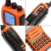 Walkie talkie wouxun kg kg-uv9d mate는 업그레이드 버전과 고전력 10wawith 3200mah 배터리 먼저 오렌지의 사용