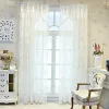 Curtains White Lace Tulle Curtains for Bedroom Floral Window Treatments EuropeanStyle Sheer Voile For Livingroom Kitchen Drape Girl Room