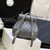 トップA Luxury Women Backpack Purse Quilted CC Duma Mini Green Cowhide Leather Woman Coin Cruses Card Card Card Designer Duffle Bag 11744 Dntri