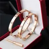 Luxury Designer Jewelry Love Braclet Gold Bracelet Fashion 316L Stainless Steel Christmas Screwdriver Bangle Couple Brand for Women 18K Gold Plated screw bracelet