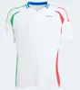 Italia fans spelare 2024 Bonucci Soccer Jerse Jorginho Insign Verratti Men Kids Football Shirts Chiesa Barella Chiellini Pellegrini Italys 125 år Sanniversary