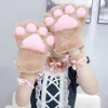 Anime Cosplay dessin animé gros chat gants hiver Sexy garder au chaud mignon belle Plus velours épaissir Style japonais Performance accessoires cinq F2539