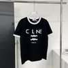 24SS Summer Paris 남자 티셔츠 디자이너 티 플록 링 편지 Tshirt t 셔츠 클래식 패션 녹색 여자 짧은 슬리브 캐주얼 코튼 티셔츠 탑