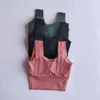 Lu Align Lemon Femmes Sports Running Antichoc Yoga Entraînement Gym Top Rassemblement Élargi Ceinture D'épaule Soutien-Gorge Court Gilet Tops s Jogger Gym Sport