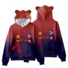 Hoodies Sweatshirts Fnaf Sundrop Moondrop Plevier Kids Hoodie Kat Oren Cartoon Sweatshirt Tieners Jongens Meisjes Cosplay Kostuum 230815 Drop Otcfn