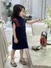 Luksusowe sukienki dla dziewcząt materiał Sweter Kids Spódnica Księżniczka Sukienka Rozmiar 100-160 cm Designer Designer Projekt Zipper Design Baby Frock 24mar