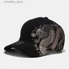 Ball Caps Printing Chinese Dragon Mens Baseball Caps Totem Belief Womens Cotton Snapback Hat Outdoor Sun Protection Gorras Trucker CapY240315