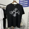 2024SS T Shirt Mężczyźni Kobiety Wysokiej jakości ciężkie litery TEE TEE TAKS