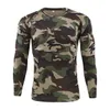 Fashion mens camouflage printed T-shirt casual trend army fan Y2K tops autumn streetwear mens long sleeved round neck tees 240305