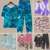 Calças femininas de duas peças mulheres calças casuais definir leopardo impressão primavera top com estilo retro solto ajuste meia manga t-shirt para conforto