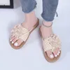 Sandals Summer Fashion Women Flower Flat Flip Flops Ladies Slippers Boho Style Open Toe Shoes Casual Non Slip Slides