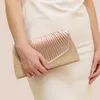 Chic Shoulder Bags Fashion Womens Designer Handbags Dinner Handheld Tote Bag Flip Square Celebrity Party Banquet 240311