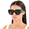 Lunettes de soleil 2022 surdimensionnées carrées femmes designer vintage rouge vert miroir lunettes de soleil superstar lunettes UV400 89371840406