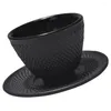 Cups Saucers Iron Tea Cup -bril Traditionele Chinese stijl Cast voor drink- en Saucer Office Vintage Retro Container