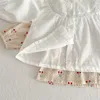 Sommer Baby Langarm Mit Kapuze Sonnenschutz Kleidung Mantel Mädchen Weiche Atmungsaktive Kirsche Muster Tops Jacke Kinder Kleidung 240306