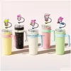 Drinking Sts Childhood Melody Sile St Toppers Accessories Er Charms Reusable Splash Proof Dust Plug Decorative 8Mm/10Mm Drop Delivery Otizv