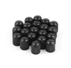 1000pcs Plastic Bike Bicycle Car Van Motorbike Tyre Valve Dust Caps Black4828433