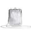 Top Shoulder Bags Fashion Designer Handbags Sequin Metal Womens Tote Bag Diamond Chain Dinner Bag Evening Dress 240311