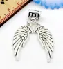 100 stks/partij Vintage Antiek Zilver Dreamcatcher Charms Dangle Hanger Fit Europese ketting Sieraden Maken diy LL