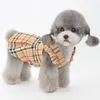 Vêtements pour chiens Plaid Robes décontractées pour Teedy Party Costumes à rayures Petits chiens Tenue de luxe Chihuahua Vêtements pour animaux de compagnie en plein air