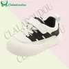 Chaussures de sport à la mode Claladoudou pour garçons, baskets en cuir microfibre, chaussures de sport pour tout-petits de 0 à 3 ans, chaussures de marche pour printemps et automne, 240315