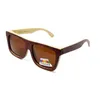 Neue polarzierte Sonnenbrille Holzbrillen Männer Frauen Bambus Brand Square Design 2024 Trendy Großhändler Retro Eyewear mit Box Beach Lub104