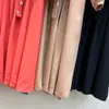 Robes pour femmes Robe midi à manches longues et col rond de marque de mode européenne