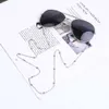 Nouvelles lunettes de célébrité d'internet, chaîne de perles en métal pour masque, pendentif de lunettes, corde de suspension Anti-chute